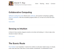 Tablet Screenshot of davidykay.com